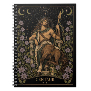 Caderno Espiral Centaur, Arte do Tarot Starlit