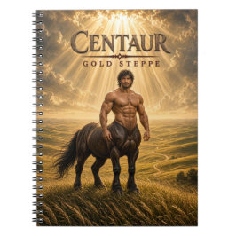 Caderno Espiral Centaur Gold Estepe Cinema Escuro