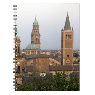 Caderno Espiral centro da cidade de Parma; Igreja Battistero à