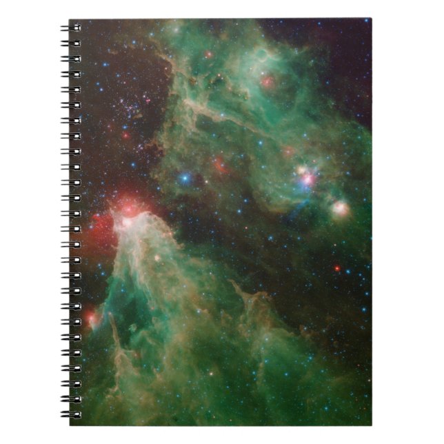 Caderno Espiral Cepheus B e C Nebulosa Verde (Frente)