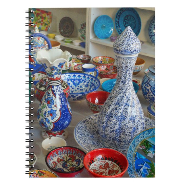 Caderno Espiral Cerâmica turca (Frente)