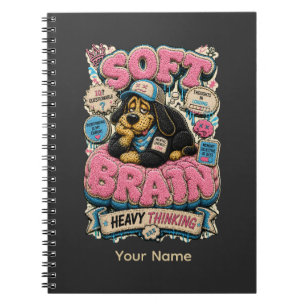 Caderno Espiral Cérebro Macio Pensamento Pesado Personalizado Engr