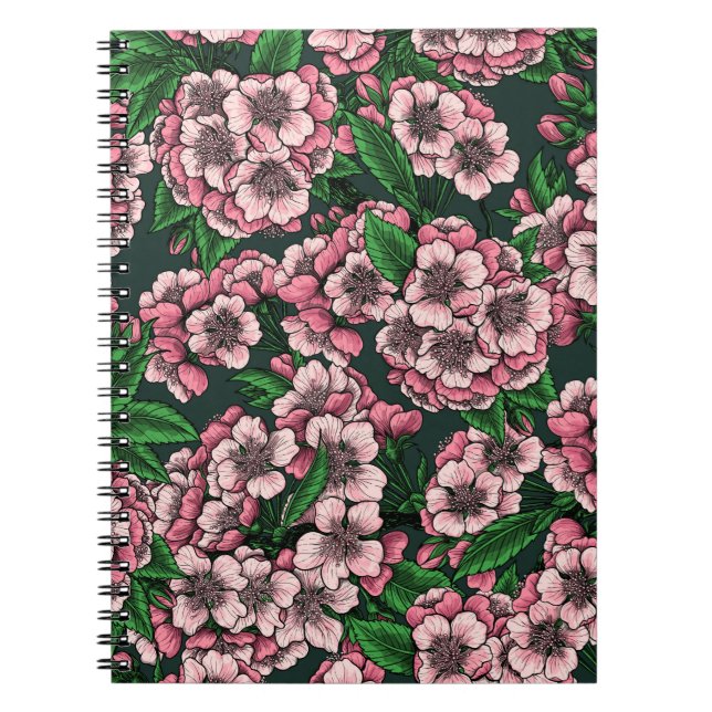 Caderno Espiral Cereja floresce 2 (Frente)