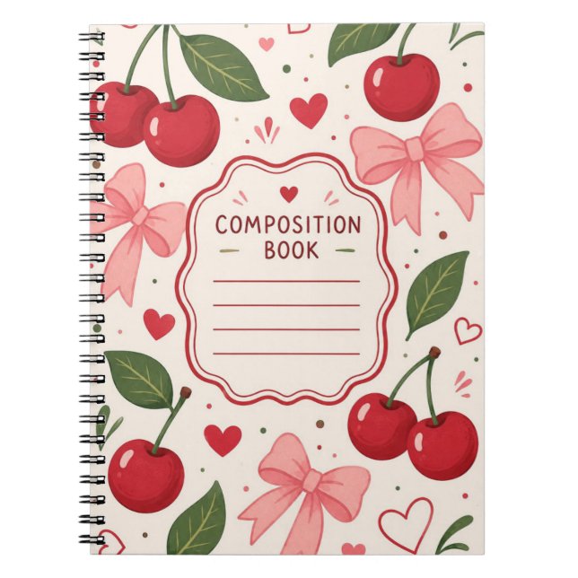 Caderno Espiral Cereja Frutada (Frente)