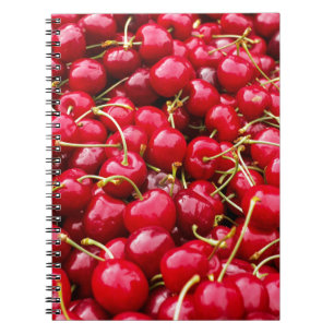 Caderno Espiral Cerejas