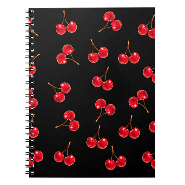 Caderno Espiral cerejas vivas (Frente)