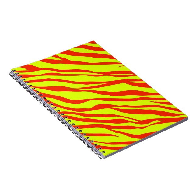 Caderno Espiral Cerery Red e Neon Yellow Zebra Strike (Lado Direito)