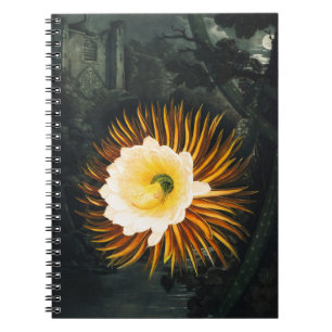 Caderno Espiral Cereus Noturno Antigo Florindo Arte Gótica