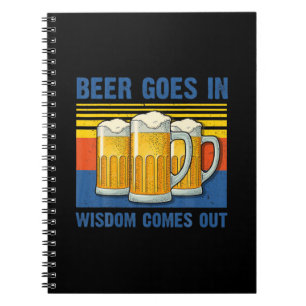 Caderno Espiral Cerveja Sai Na Sabedoria Sai Vintage Aniversário