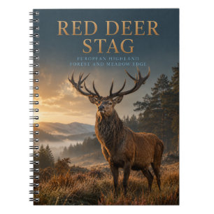 Caderno Espiral Cervo Vermelho Macho Charneca Alta ANIMAIS
