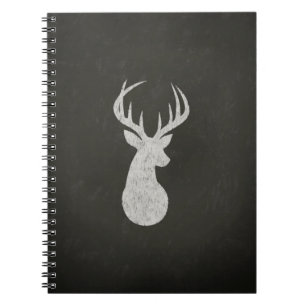 Caderno Espiral Cervos com o desenho de giz dos Antlers