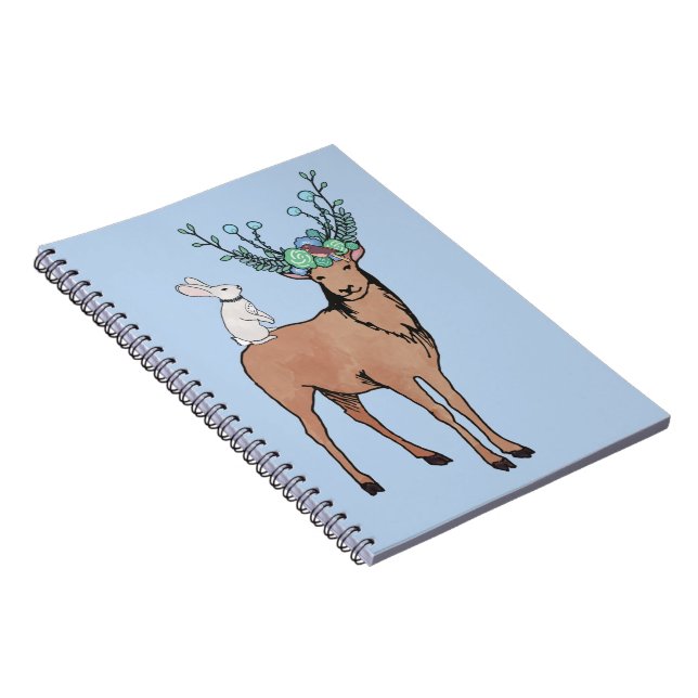 Caderno Espiral Cervos e coelho (Lado Direito)