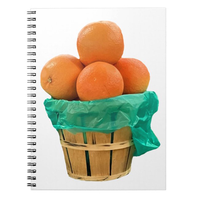 Caderno Espiral Cesta de Laranjas (Frente)