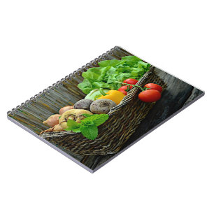 Caderno Espiral Cesto de legumes