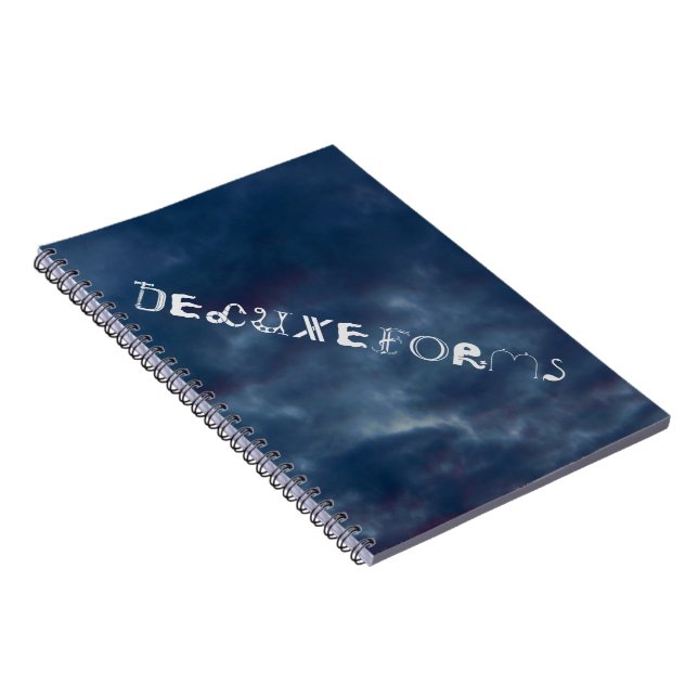 Caderno Espiral Céu Azul Colorido (Lado Direito)