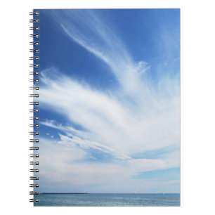 Caderno Espiral Céu azul e nuvens