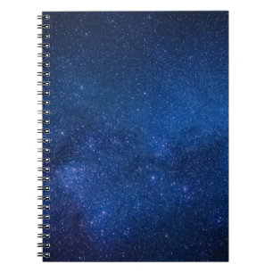 Caderno Espiral Céu azul estrelado   Zazzle_Growth.