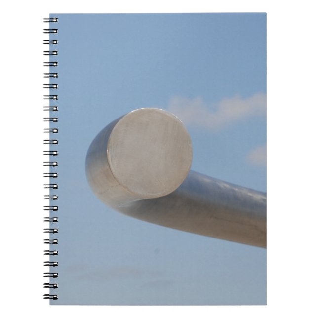 Caderno Espiral Céu Azul Metálico (Frente)