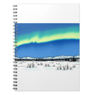 Caderno Espiral Céu de néon