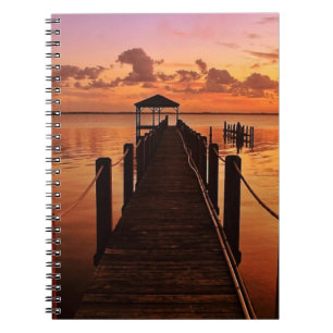 Caderno Espiral Céu do por do sol