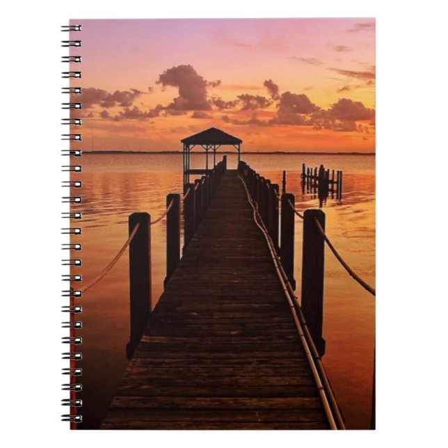 Caderno Espiral Céu do por do sol (Frente)