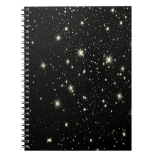 Caderno Espiral Céu estrelado das estrelas da noite