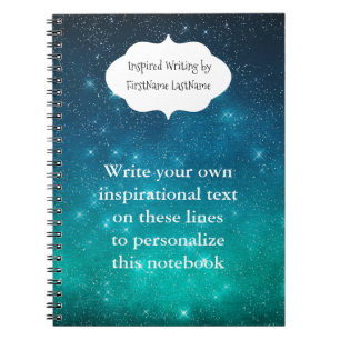 Caderno Espiral Céu Estrelado Escrita Inspiradora