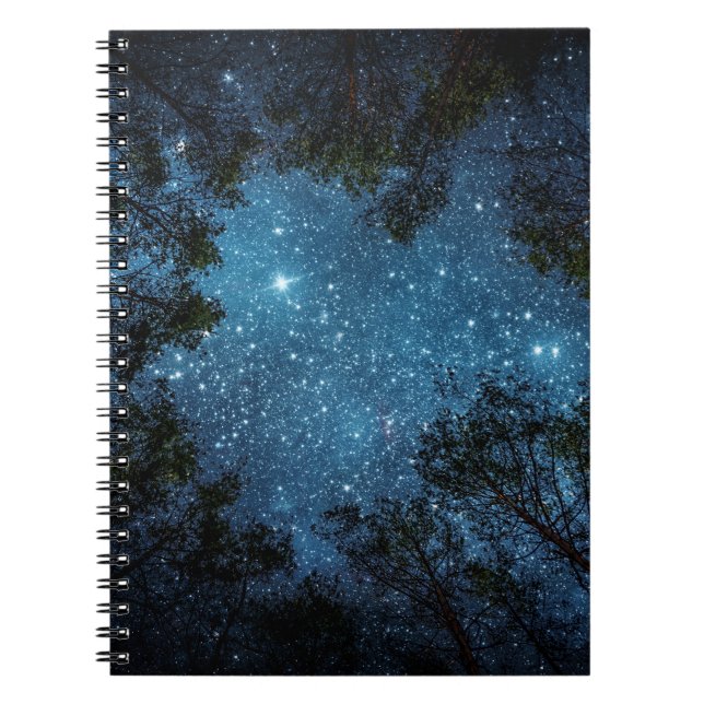 Caderno Espiral Céu estrelado, Via Látea. (Frente)