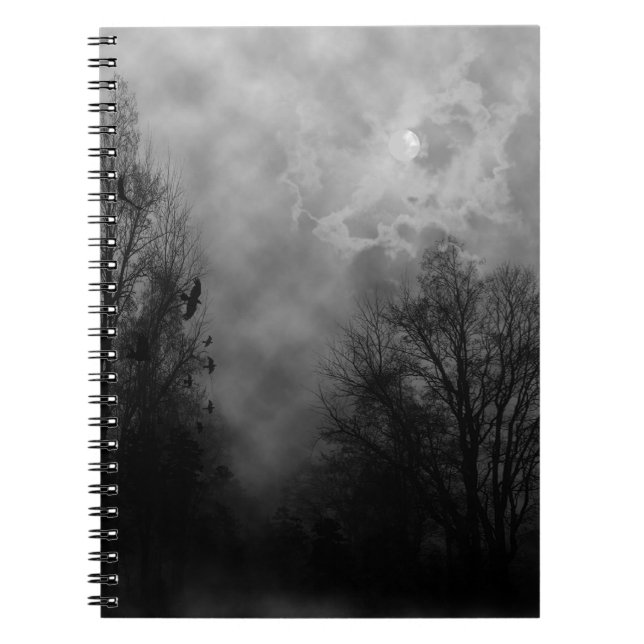 Caderno Espiral Céu Gótico Assombrado (Frente)