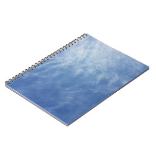 Caderno Espiral Céu, nuvens, azul, branco, azul e branco, céu azul