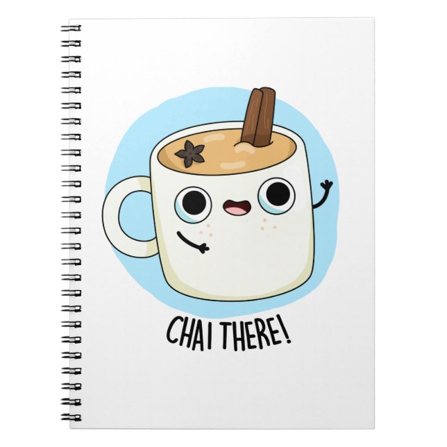 Caderno Espiral Chá Aí, Pun do Chá Engraçado  (Frente)