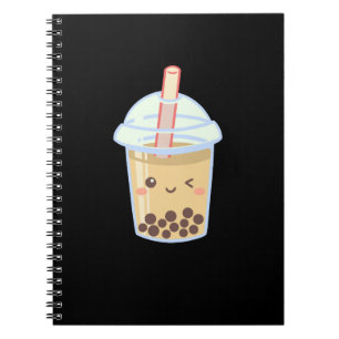 Caderno Espiral Chá Boba Cute