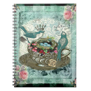 Caderno Espiral Chá Verde
