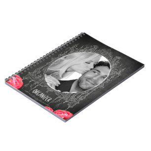 Caderno Espiral Chalkboard Vintage Floral - Notebook Casado