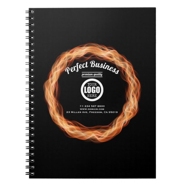 Caderno Espiral Chama Creative Unique Modern Trendent Adicionar Se (Frente)