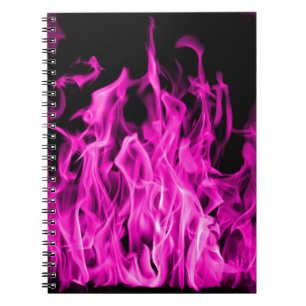 Caderno Espiral Chama violeta e presentes violetas do fogo de St