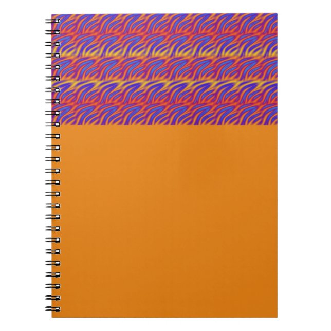 Caderno Espiral Chamas azuis (Frente)