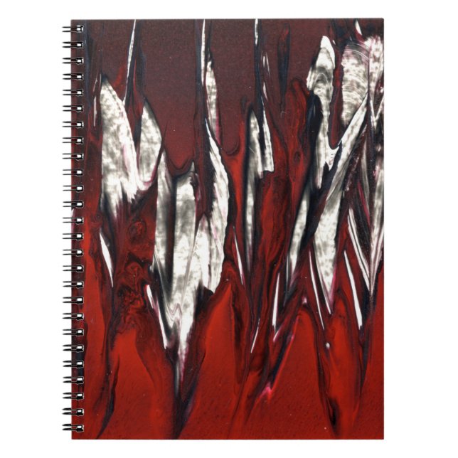 Caderno Espiral Chamas Vermelhas de Fúria (Frente)