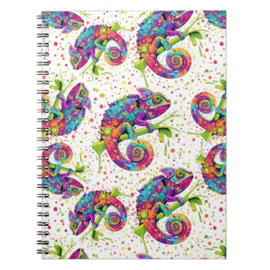 Caderno Espiral Chameleon Paint mantém estilo aquarela