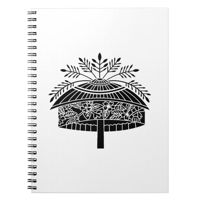 Caderno Espiral Chapéu de flor (Frente)