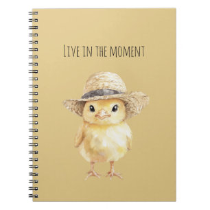 Caderno Espiral Chapéu de Galinha Amarela