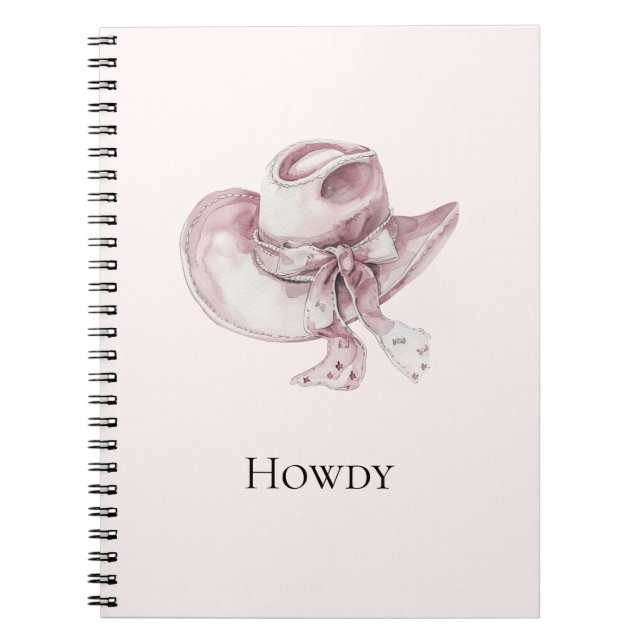 Caderno Espiral Chapéu de Garra Rosa (Frente)
