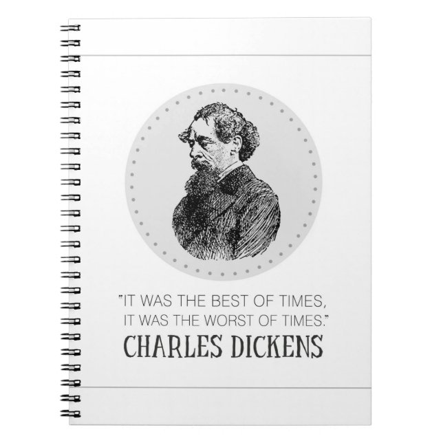 Caderno Espiral Charles Dickens Portrait e Cote (Frente)