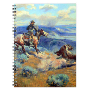 Caderno Espiral Charles Marion Russell The Bear Hunt