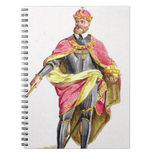 Caderno Espiral Charles V (1500-58) 'de DES Estampes de Receuil,
