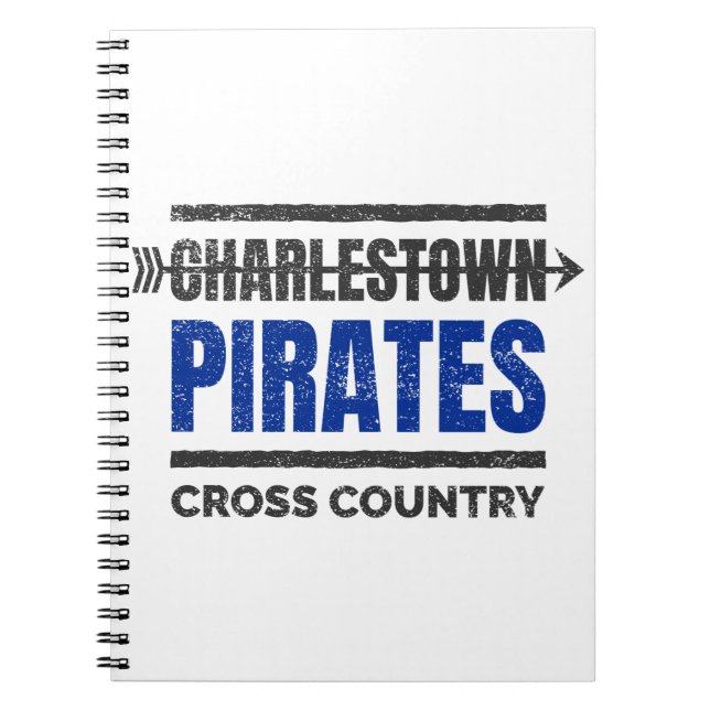 Caderno Espiral Charlestown Pirates Cross Country Mug (Frente)