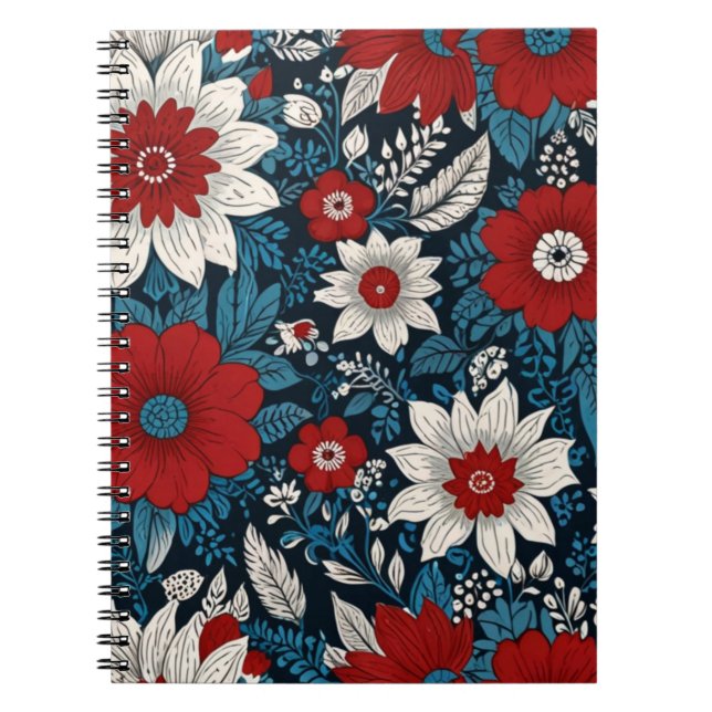 Caderno Espiral Charming Floral (Frente)