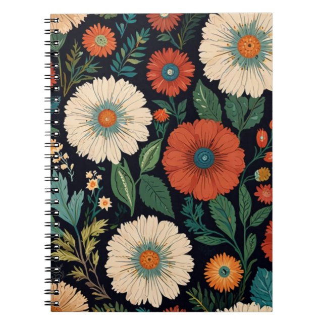 Caderno Espiral Charming Floral (Frente)