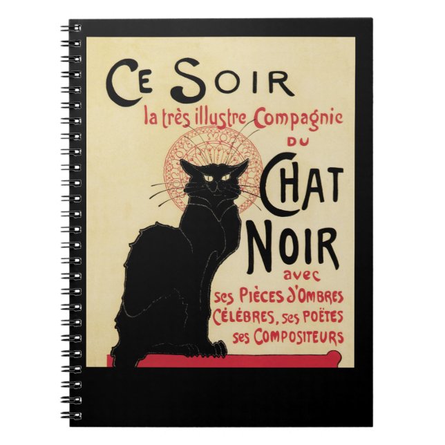 Caderno Espiral Chat Noir (Frente)
