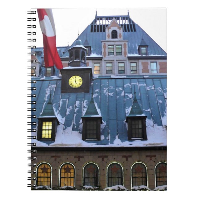 Caderno Espiral Chateau Frontenac, Quebec, Canadá (Frente)
